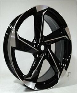 Powcan Bk 5185 8.5x19inç 5x112 et32 66.45 Black Machined Audi Çelik Jant