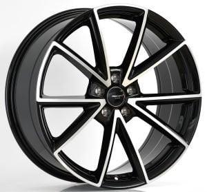 PRO A5158 8.5X20İNÇ  5X112 ET45 66.45 BLACK MACHINED XL ÇELİK JANT