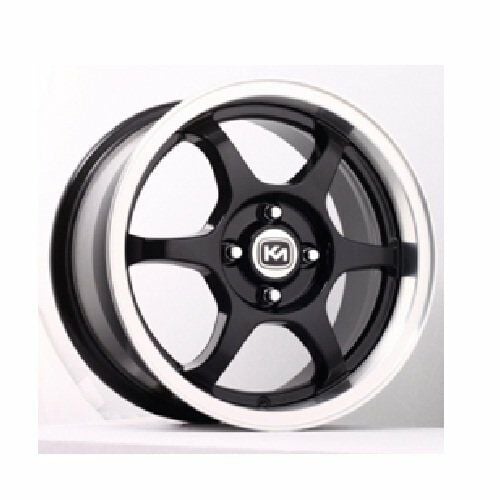 Kormetal KM 385 6.5X15inç 4X100 Black  Machined Çelik Jant