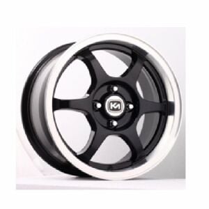 Kormetal KM 385 6.5X15inç 4X100 Black  Machined Çelik Jant