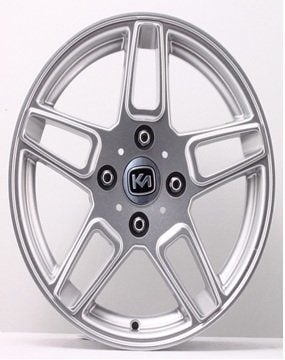 Kormetal KM 484 6x14inç 4x100 Black/Silver Machined Çelik Jant