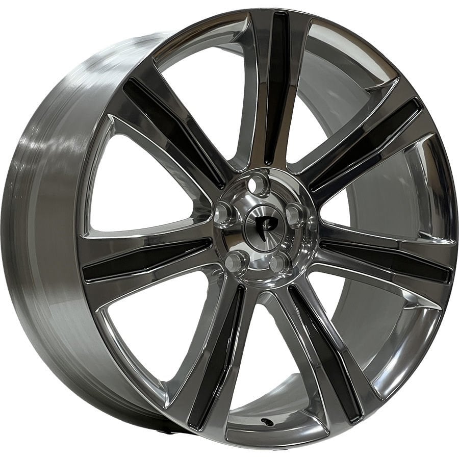 FRM FLR 4 9.5X22İNÇ  5X120 ET45 72.6 GUNMETAL+POLISHED XL ÇELİK JANT
