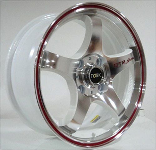 Megatork TORK 391 6.5x15 4x108 Et 25 65.1 Whıte Mach.+Red
