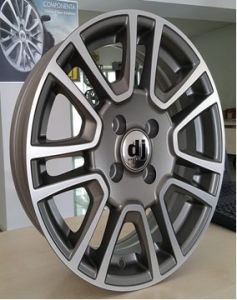 Dj DJ 562 6.5x15inç 5x100 et38 57.1 Sılver + Gun Diamond Çelik Jant