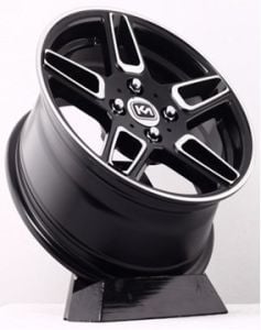 Kormetal KM 485 6.5x15inç 4x108 Silver + Black Diamond  Machined Çelik Jant