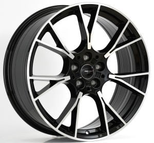 PRO LA5407F 8.5X20İNÇ  5X112 ET27 66.6 BLACK MACHINED XL ÇELİK JANT