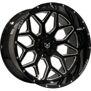 TORK 9338 12X22İNÇ  6X139.7 ET-51 110 BLACK MILLING ÇELİK JANT