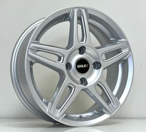 SLK Slk 1684 6x15 inç 4x108 et45 63.3 Sılver Machined Ford Çelik Jant
