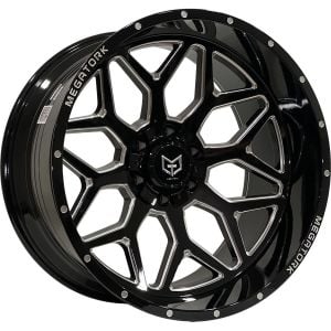 TORK 9338 12X22İNÇ  6X114.3 ET-51 66.1 BLACK MILLING ÇELİK JANT