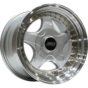 BCH 7813 10X17inç  5X112/120 ET30 72.56 SILVER LIP MAC+GOLD RIVETS ÇELİK JANT