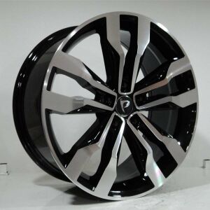 BK 5333 8x18inç 5x112 ET43 57.1 Black Machıned REPLİKA ÇELİK JANT