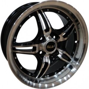 Slk SLK 1208 6.5x15inç 4x100 Black Ful Machined Çelik Jant