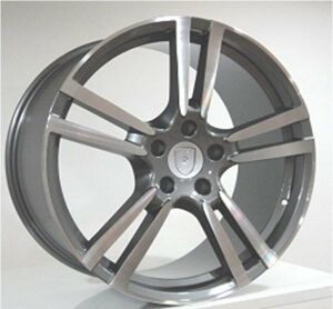 Slk SLK 1286 8.5x19inç 5x130 Gun Machined Replika porsche 911 Çelik Jant