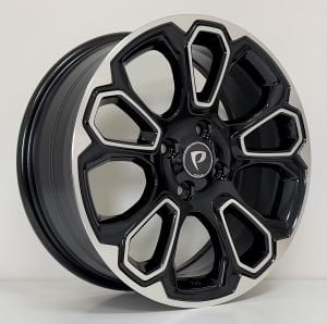 BK 1136 7X17İNÇ  4X108 ET37.5 63.4 BLACK MACHINED XL ÇELİK JANT