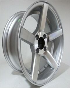 Powcan BK 693 6x14inç 4x100 et30 73.1 Silver Machined Çelik Jant