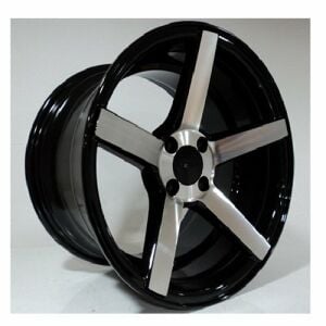 Powcan BK 693 7X15inç 4x100 Silver + Black Machined Çelik Jant