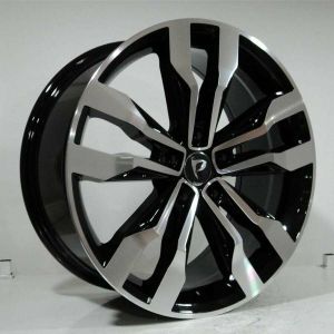 EXP HBC0013 9.5X20İNÇ  5X112 ET43 66.6 BLACK MACHINED XL ÇELİK JANT 1 TAKIM (4 adet) JANT SİPARİŞİ