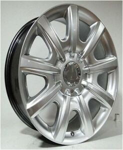 Powcan BK 694 8x18inç 5x112 et40 73.1 Hyper Silver Machined Çelik Jant