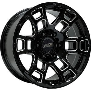 BCH F7603 8.5X17İNÇ  6X139.7 ET-12 110 BLACK+MILLING ÇELİK JANT