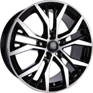 BK 713 7X16 inç 5X112 ET45 57.1 BLACK MACHINED XL