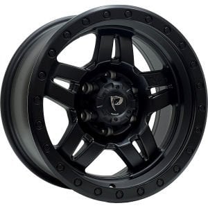 BK 5942 8.5X17İNÇ  6X139.7 ET-12 110 MAT BLACK ÇELİK JANT