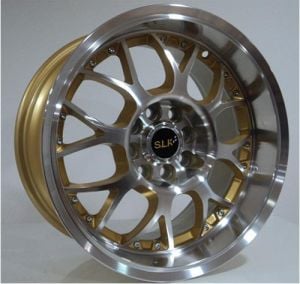 Slk SLK 1010 8x15inç 4x100/108 Gold Machined Çelik Jant