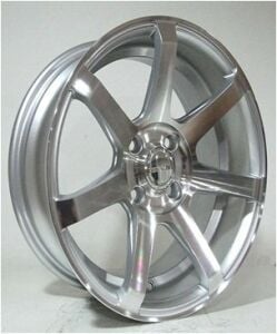 Powcan BK 5077 7x15inç 4x100 et31 73.1 Silver Machined Çelik Jant