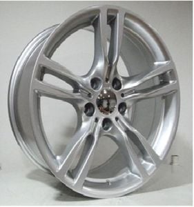 Powcan Bk 5183 9x18inç 5x120 et37 72.56 Metallic Shıney Sılver Machined  Çelik Jant