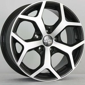 Carre CAR 519 6.5x15inç 5x114.3 Black + Silver Diamond Çelik Jant