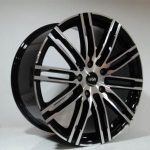 SRW-014 9.5x20inç 5x130 ET50 71.6 Black MACHINED REPLİKA Çelik Jant