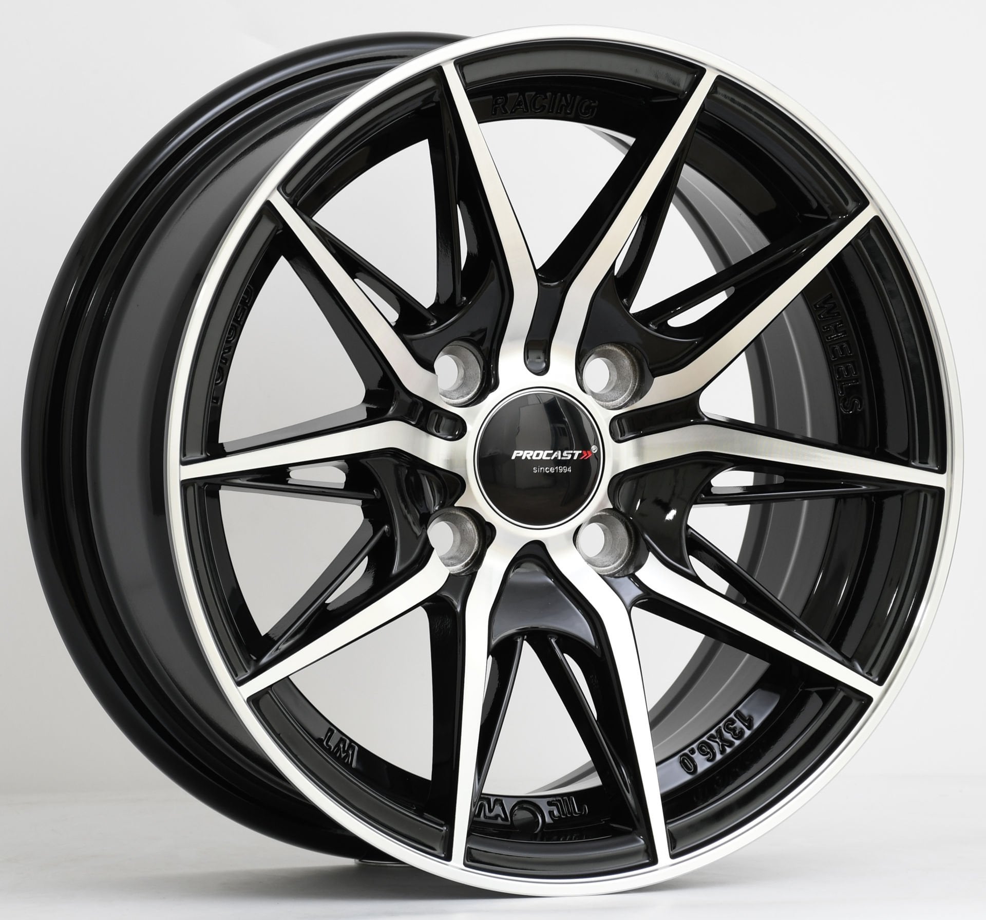 PRO 35442 6X13İNÇ  4X100 ET25 73.1 BLACK MACHINED ÇELİK JANT