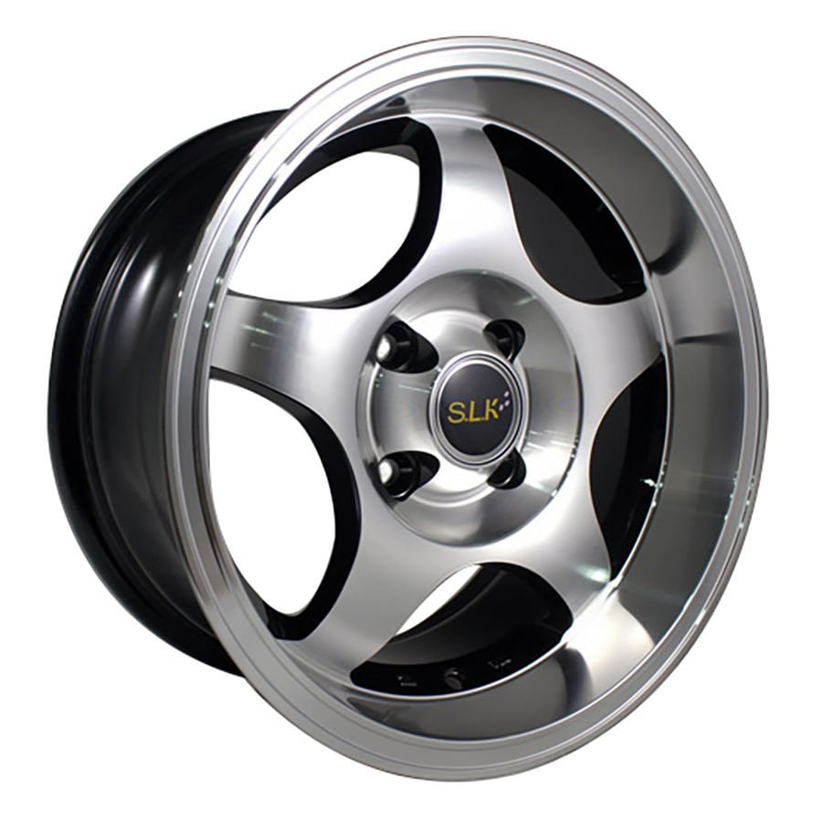 Slk SLK 1465 7x14inç 4x100 Silver Machined Çelik Jant
