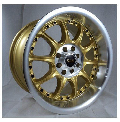 Slk SLK 1466 8x15inç 4x100/108 Gold Machined Çelik Jant