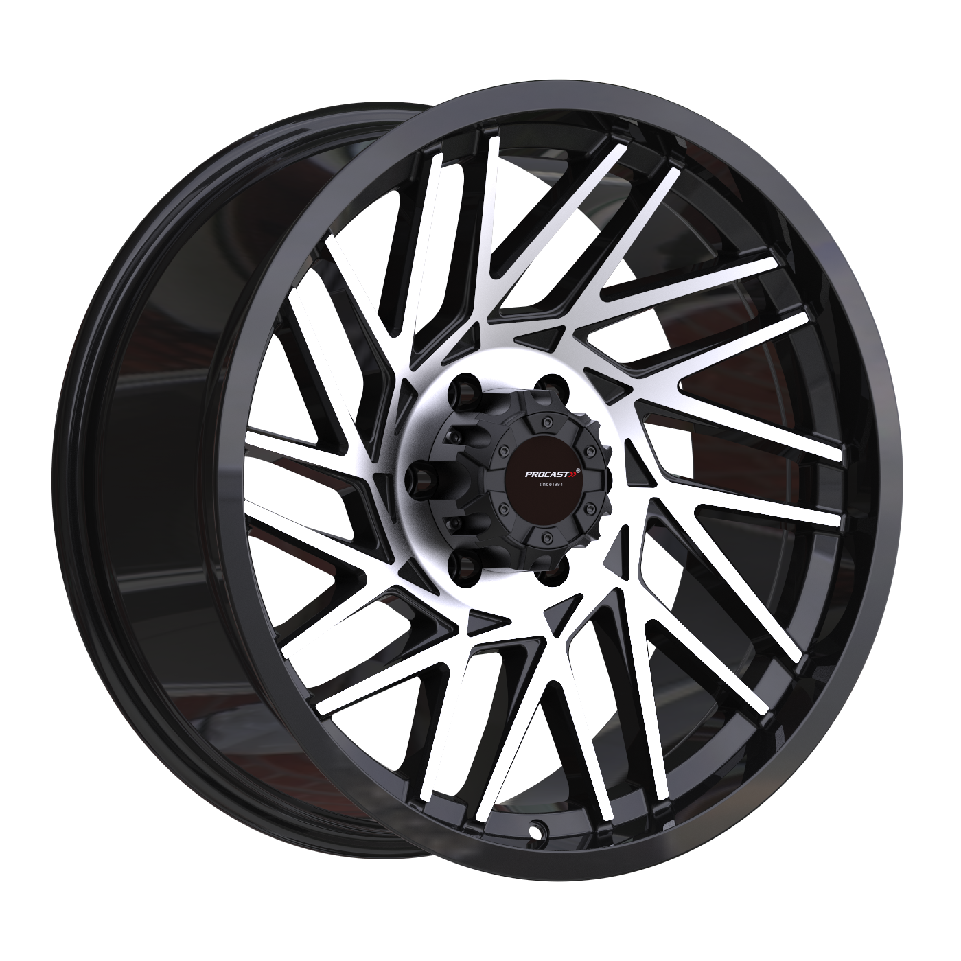 PRO LA5518F 9X20İNÇ  6X139.7 ET-12 110 BLACK MACHINED ÇELİK JANT