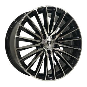 BK 5909 7.5X17İNÇ  5X112 ET45 66.56 BLACK MACHINED XL ÇELİK JANT