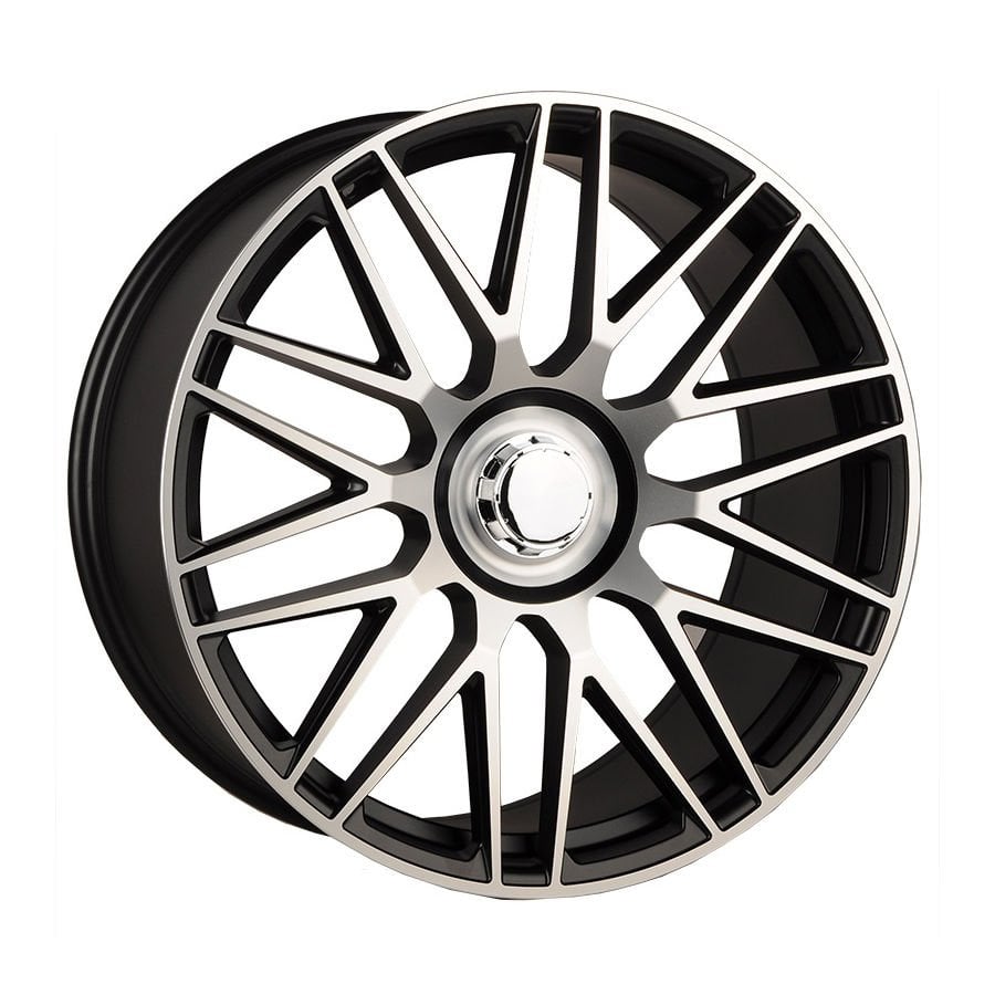 BKY 0207 10X21İNÇ  5X112 ET35 66.56 BLACK MACHINED XL ÇELİK JANT