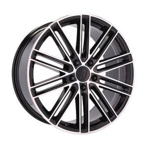 BK 5494 9X21İNÇ  5X112 ET26 66.45 BLACK MACHINED XL ÇELİK JANT