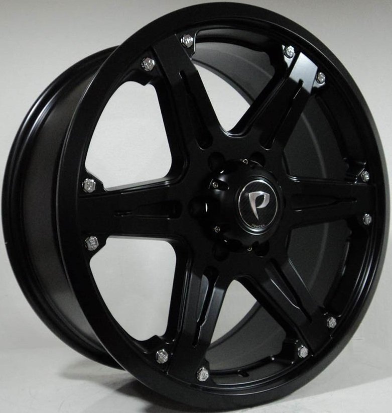 POWCAN BK 5119 8.5x20inç 6x114.3 ET30 66.1 MAT BLACK Machıned Replika Çelik Jant