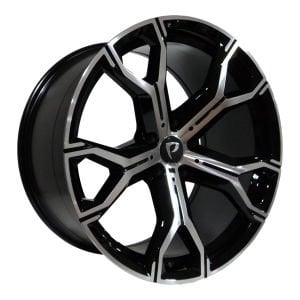 BK 5498 10.5X21İNÇ  5X120 ET35 74.1 BLACK MACHINED XL ÇELİK JANT
