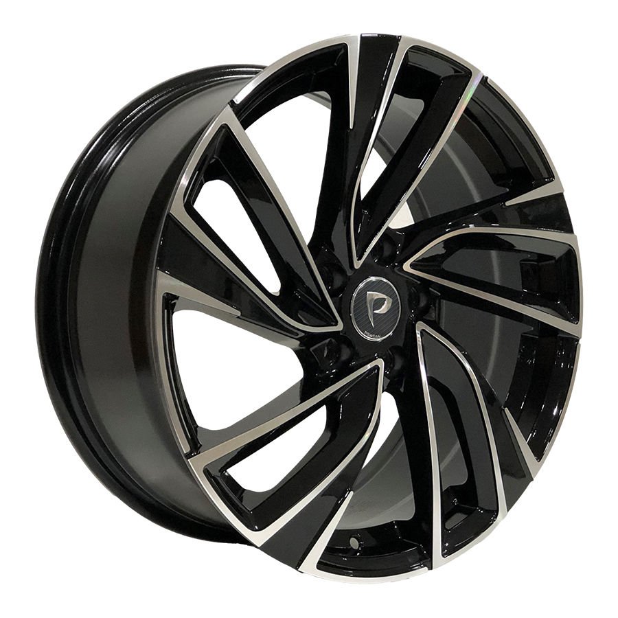 BK 5772 7.5X17İNÇ 5X112 ET45 57.1 BLACK MACHINED XL ÇELİK JANT