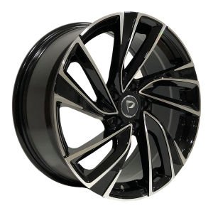 BK 5772 7.5X17İNÇ 5X112 ET45 57.1 BLACK MACHINED XL ÇELİK JANT