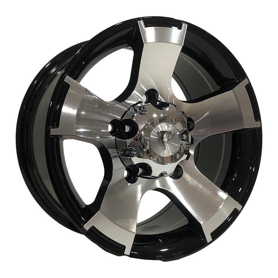 BKY 0159 8X16inç  6X130 ET25 84.1 BLACK MACHINED çelik jant