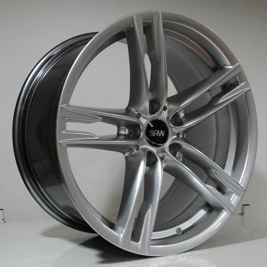 SRW 5381 9.5x19inç 5x120 ET37 72.56 HYPER SILVER Machıned Replika Çelik Jant