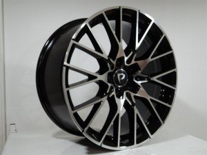 Powcan BK 5441 9x19inç 5x120 BLACK Machined Replika Çelik Jant 1 TAKIM (4 adet) JANT SİPARİŞİ