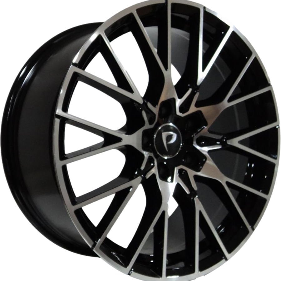 Powcan BK 5441 8x19inç 5x120 BLACK Machined Replika Çelik Jant