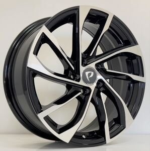 BKY 1190 6.5X16inç  5X98 ET39 58.1 BLACK MACHINED XL çelik jant