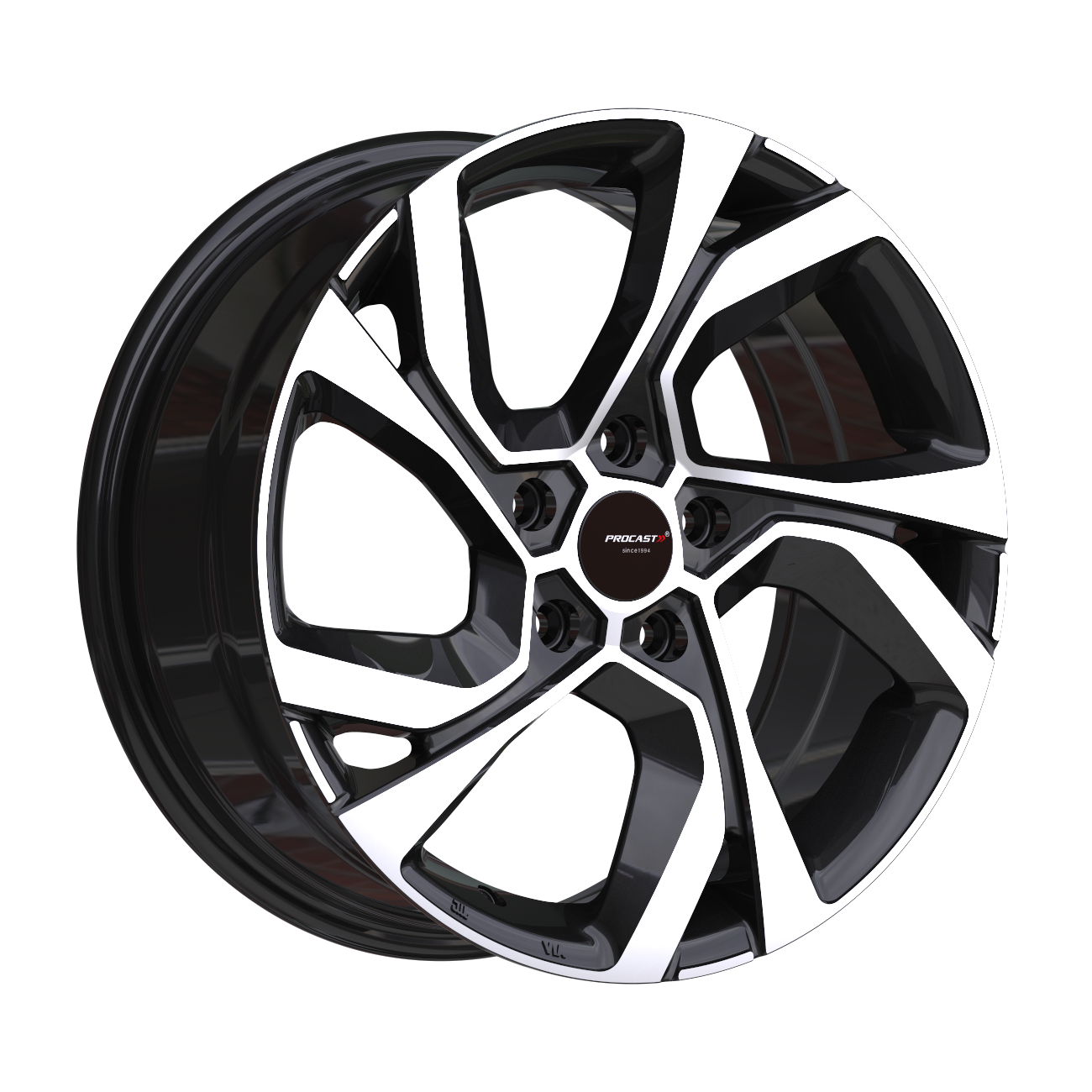 PRO 75229 7.5X17İNÇ  5X114.3 ET40 66.1 BLACK MACHINED XL ÇELİK JANT