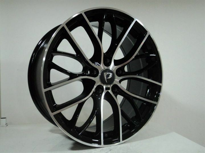 Powcan BK 796 8.5X19inç 5X120 ET34 72,56 BLACK MACHINED Replika Çelik Jant