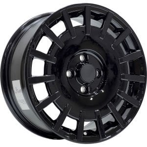 SNC 1008 7X16 inç 4X100 ET35 67.1 DEEP BLACK GLOSS ÇELİK JANT