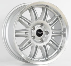 PRO 79073F 7.5X17İNÇ  5X120 ET32 72.56 SILVER+LIP MACHINED XL ÇELİK JANT
